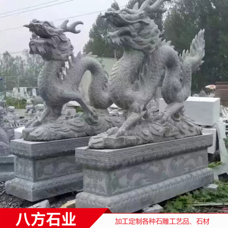 大理石石雕麒麟 貔貅 酒店景區(qū)門口石雕動物擺件