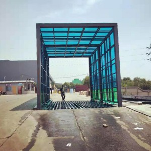 全自動工地洗車臺 全封閉洗輪機(jī)沖洗車輛 環(huán)保降塵